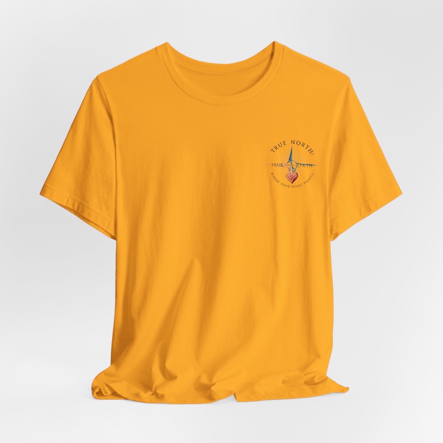 "True North: Where Your Heart Points - Elegant Compass Tee